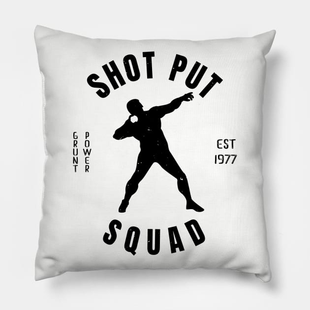 Mens Athletics Shot Put Squad Athlete Gift Pillow by atomguy