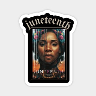 juneteenth African American woman Magnet