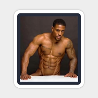 Black muscle boy Magnet