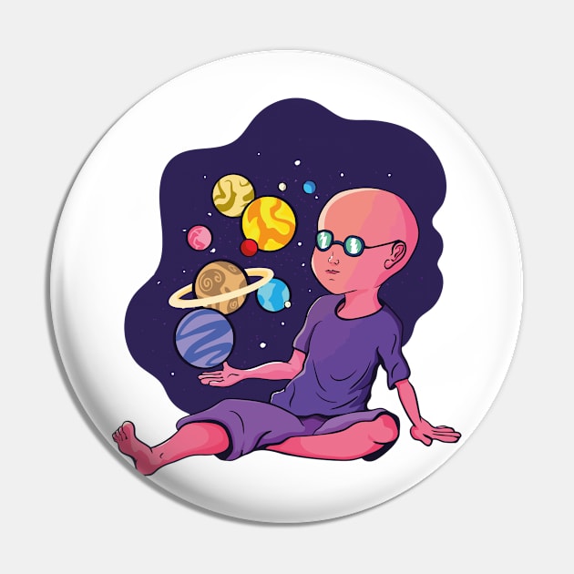 Space kid Pin by ToufikDesign