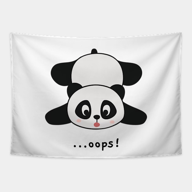 Cute Panda Tapestry by Andonaki