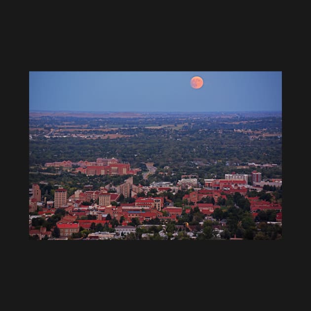 Supermoon rising over Boulder Colorado by WayneOxfordPh