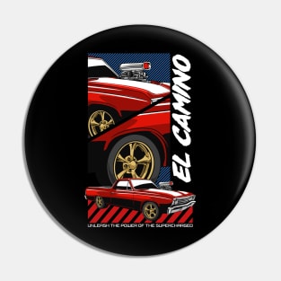 Retro Camino Muscle Car Pin