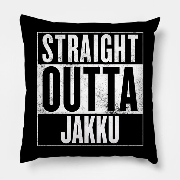 STRAIGHT OUTTA JAKKU Pillow by finnyproductions