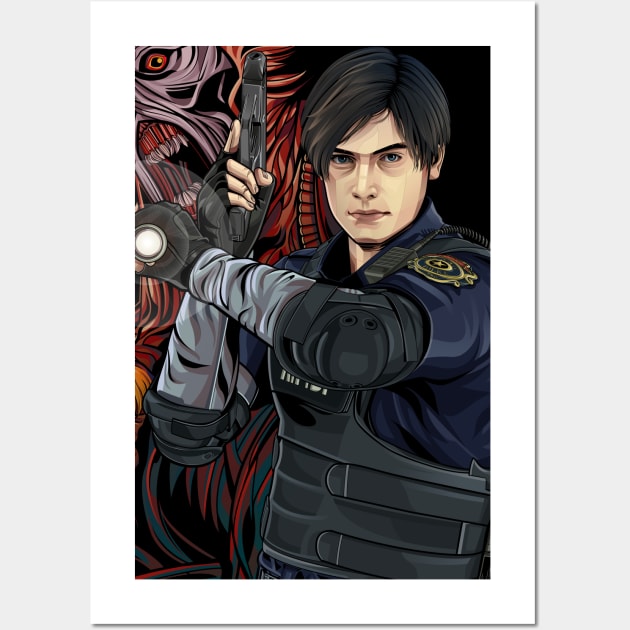 Resident Evil 2 Remake / Leon Kennedy and Claire Redfield Poster