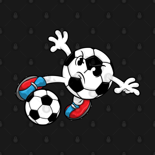 Soccer player with Soccer shoes and Soccer ball by Markus Schnabel