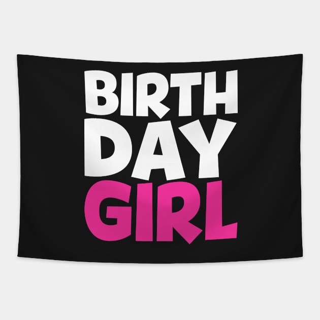 BIRTHDAY GIRL Party Tapestry by Eyes4