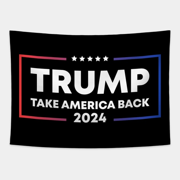 Trump 2024 Tapestry by MZeeDesigns