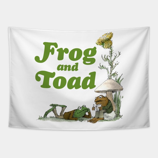 frog and toad Tapestry by psychedelic skull