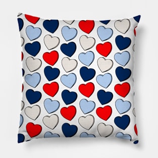 Love heart pattern 2 Pillow