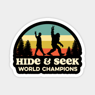 Bigfoot and DB Cooper hide & seek world champions Magnet