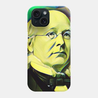 Horace Greeley Colourful Portrait | Horace Greeley Artwork 6 Phone Case