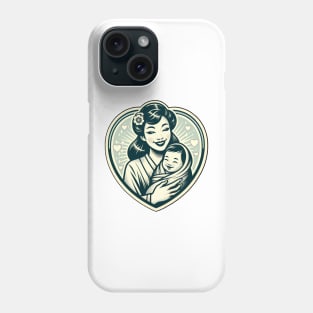 Vintage Motherhood Love Heart Symbol of Maternal Affection Phone Case