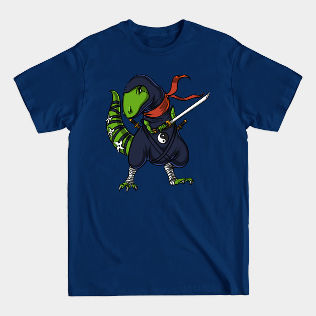 Discover T-Rex Dinosaur Ninja Samurai - Dinosaur Ninja - T-Shirt