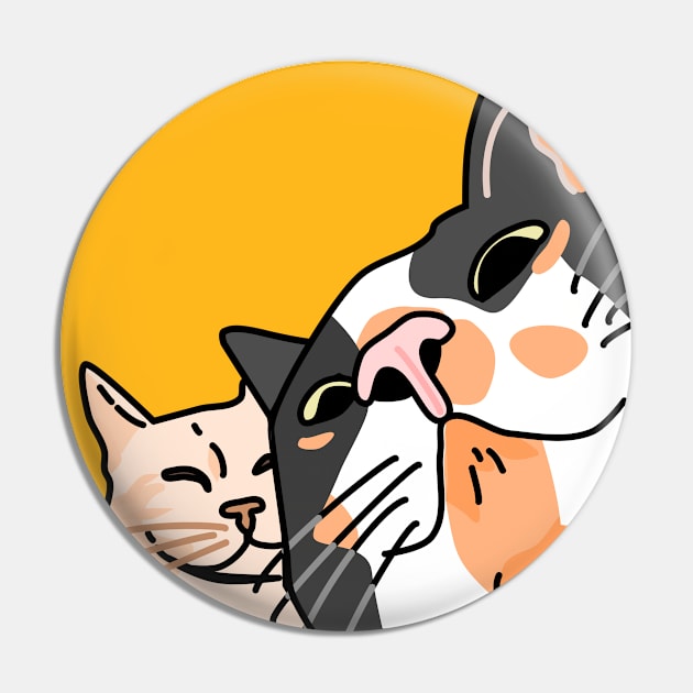 Cat friends Pin by tamir2503