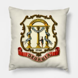 1876 Georgia Coat of Arms Pillow