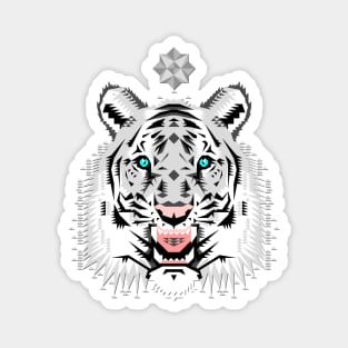 Snow Tiger Magnet