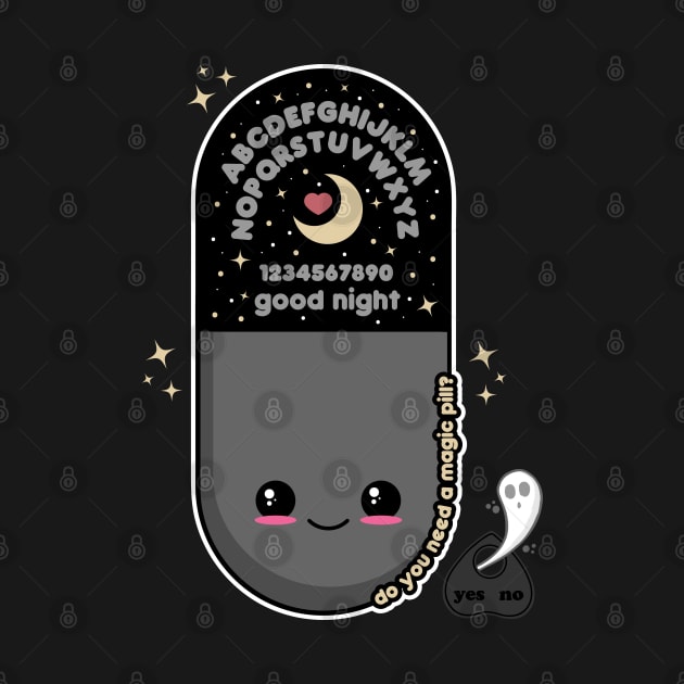 Kawaii Ouija Board Pill by Sasyall