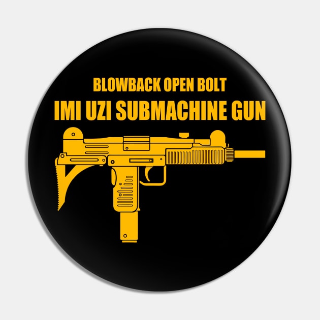 Uzi submachine gun Pin by Niken12