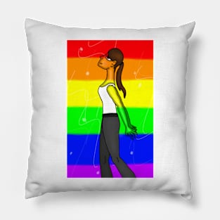 Rainbow Girl Pillow