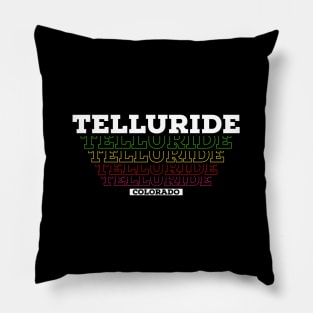 I Love Telluride Colorado USA Vintage Tshirt Gift Idea Pillow