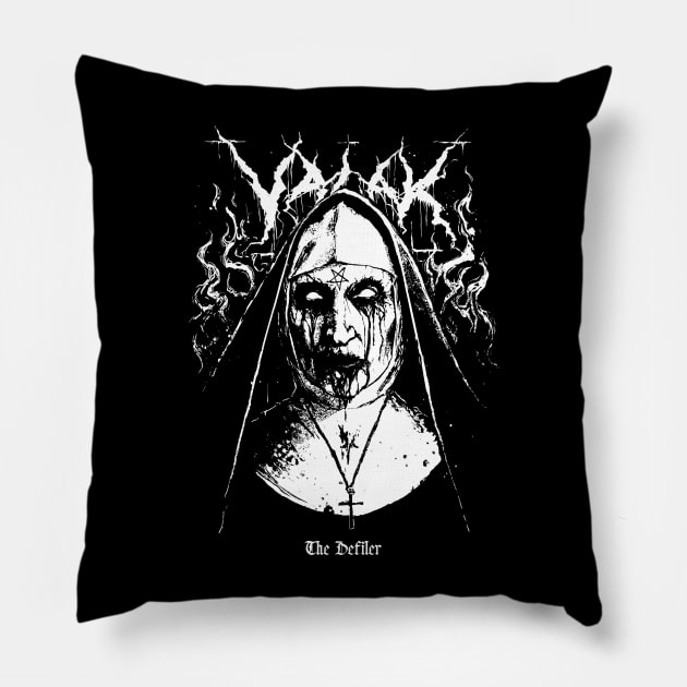 Black Metal Valak Pillow by Samhain1992