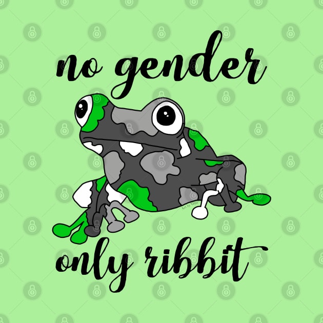 No gender, only ribbit - agender version by Art by Veya