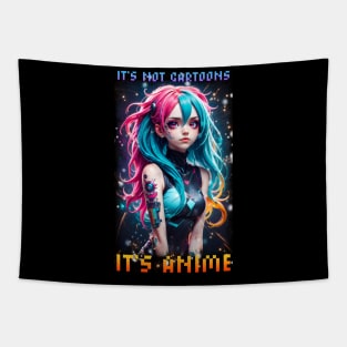 It's not cartoons, it's Anime 02 Tapestry