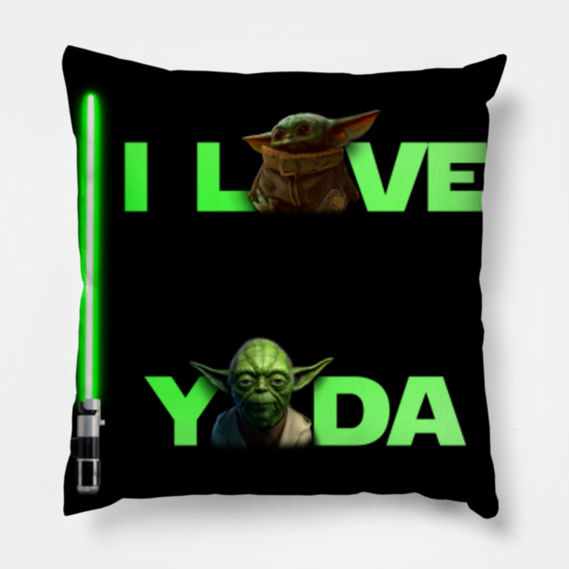 Yoda Love Star Wars Pillow Teepublic Uk