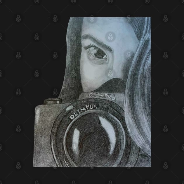 Camera Girl Sketch by Lady Lilac