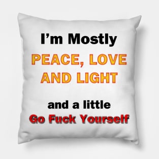 Peace, Love and Light Pillow