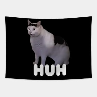 Huh Cat Meme Tapestry