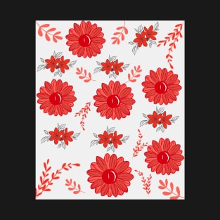 Flowers In The Red T-Shirt