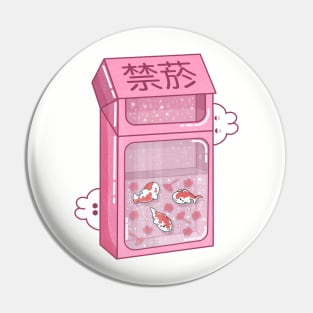 Cute Koi and Bunnies Pin