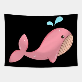 Pink Whale Tapestry