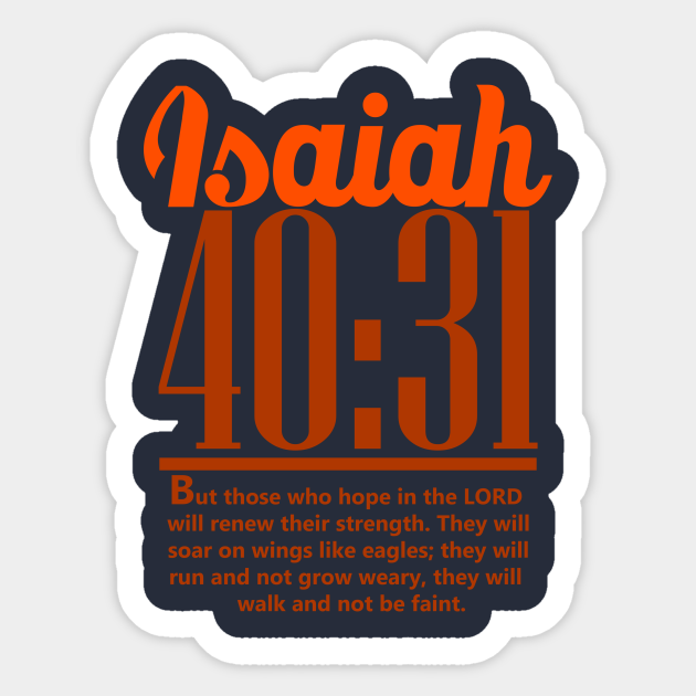 Isaiah 40:31 - Christian - Sticker