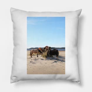 Assateague Beach Ponies Series - 04 Pillow