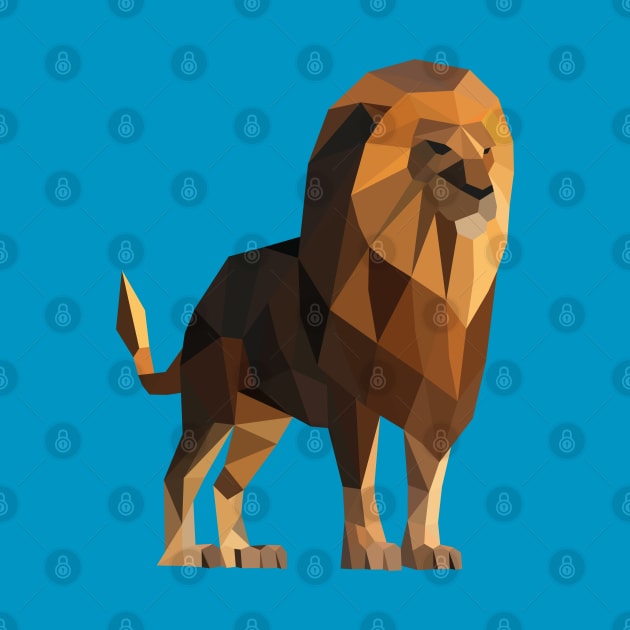 Low Poly Lion by shaldesign