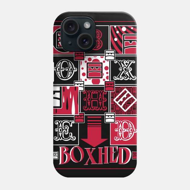 Red and Blackness Phone Case by boxhed