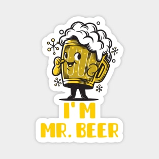 I Am Mr Beer (Yellow) Magnet