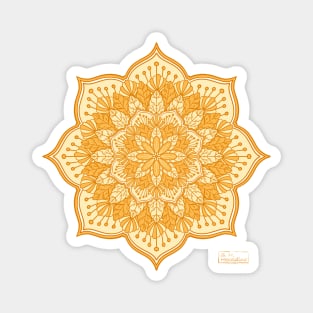 Autumn Sunrise Mandala Magnet