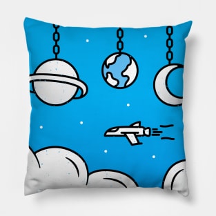 Doodle Space 3 Pillow