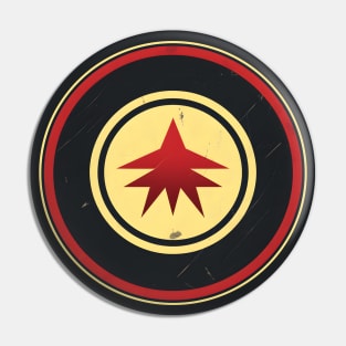 Superhero Style Motif - Vintage Retro Aesthetic Pin