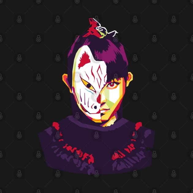 kitsune kamen baby metal suzuka by cool pop art house