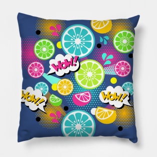 Pop Art Citrus Pillow