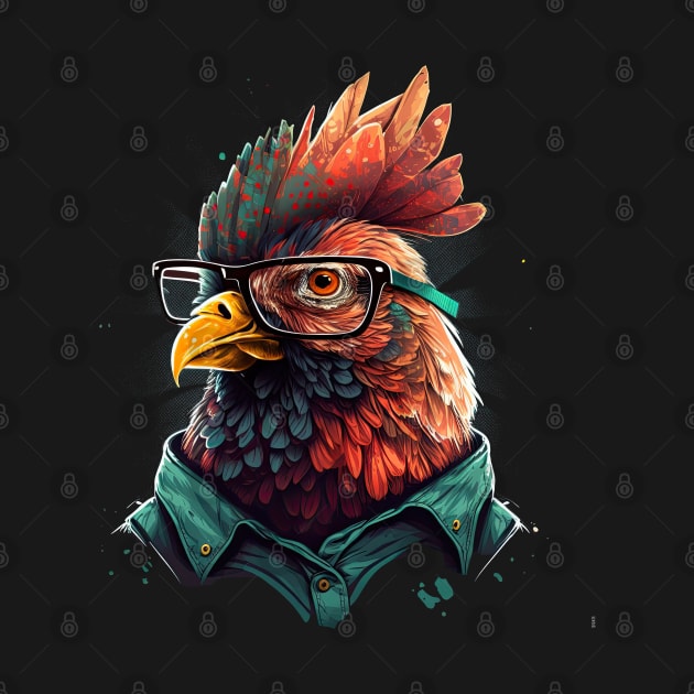 Chicken Hipster by JayD World