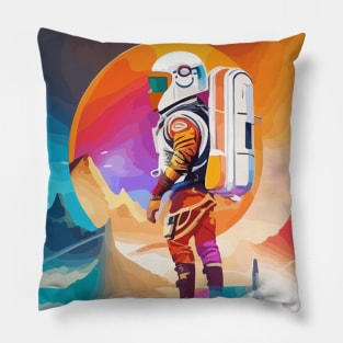 Galactic Wanderer - Exploring the Cosmos Beyond Boundaries Pillow