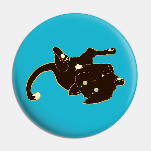 Shelter Cats - Chocolate Dot Pin by FishWithATopHat