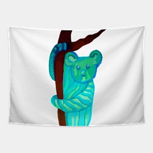 Teal Koala Tapestry