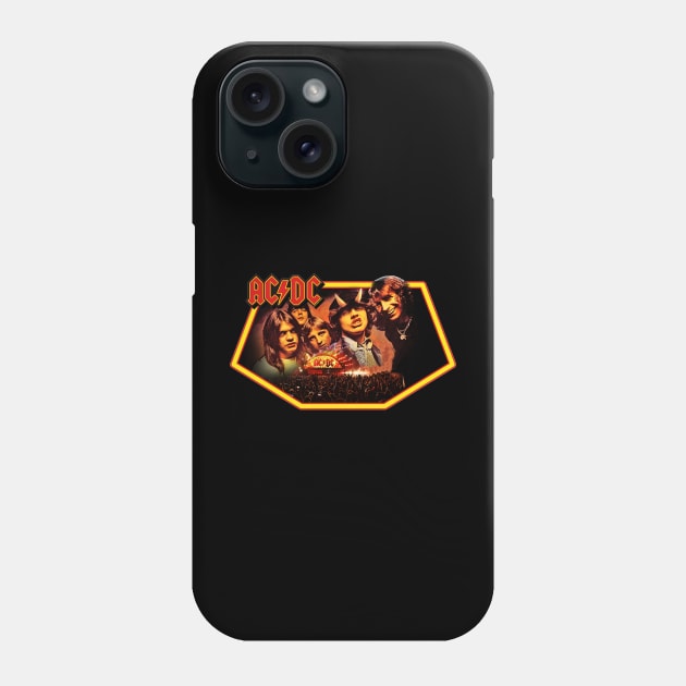 vintage ac/dc Phone Case by Illustration Planet